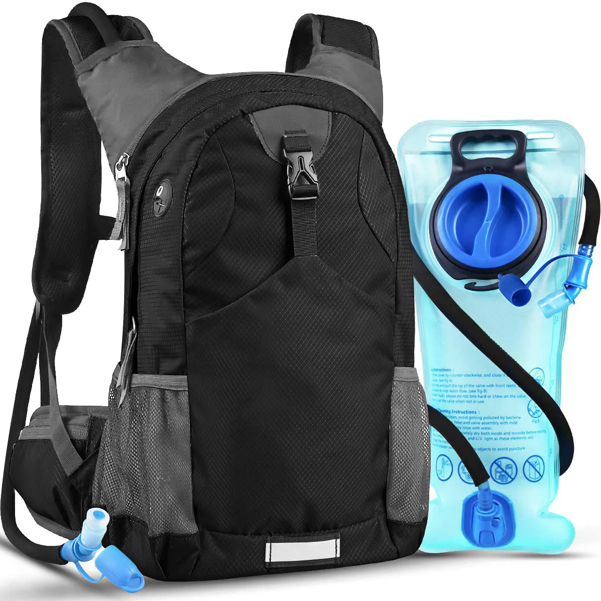 2L BPAフリーリークプルーフウォーターブラダーサイクリングハイキングクライミングランニングベストハイドレーションバックパック付きの新しいデザインのハイキングバッグ