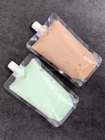 Pochettes Souples Transparents de 250 ml (8 oz) avec Bec Verseur pour Boissons, Sacs de Rangement en Plastique à Bec pour Fêtes, Mariages, Jus et Bière