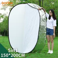 GODOX 59"x79" 150 x 200cm 5 in 1 Portable Collapsible Light Round Photography Reflector for Studio
