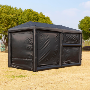 Tienda inflable al aire libre, experiencia inmersiva, 4*2,6*2,6 M Oxford, ignífugo, portátil, para acampar, carpa inflable con dosel con orificio para estufa - Product Image 5