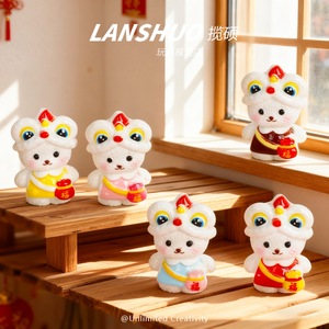 ตุ๊กตากระต่ายเรซิ่นหลานซัว ของตกแต่งตรุษจีน สไตล์การ์ตูน งานฝีมือศิลปะ ของขวัญ - Product Image 2