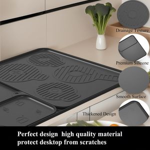 Lot de 3 tapis en silicone pour protéger les comptoirs, base anti-fuite et joint antidérapant, compatible avec la machine à crème glacée <span class=keywords><strong>Ninja</strong></span> Swirl - Product Image 4