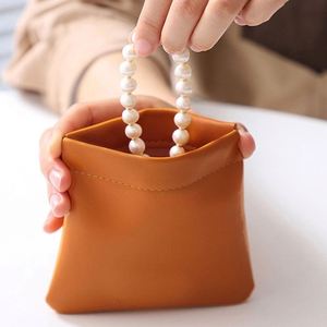 Low Moq Pouch <b>Small</b> Pu Leather Coin <b>Purse</b> Bulk Wholesale Custom Initial Women's Mini Lipstick Bag - Product Image 1