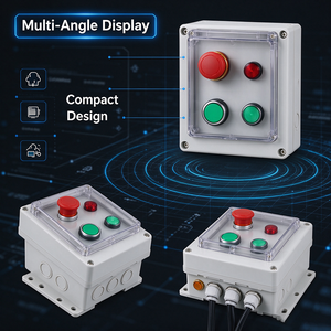 Caja de Control Industrial Impermeable con Botón Pulsador para Equipos de Exterior - Product Image 2