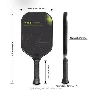 Custom Mini 16mm spessore in fibra di carbonio Pickleball Paddle silenzioso Pickleball Paddle Usapa approvato T700 Pickleball Paddle - Product Image 2