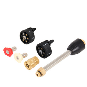 Accessoires pour <span class=keywords><strong>nettoyeur</strong></span> <span class=keywords><strong>haute</strong></span> <span class=keywords><strong>pression</strong></span> multifonctionnel portable, 6 embouts de pistolet, raccord rapide 1/4, réglage en plastique, nettoyage - Product Image 1
