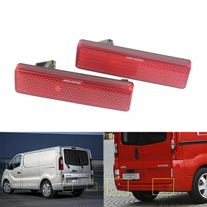 Réflecteur <span class=keywords><strong>de</strong></span> pare-chocs arrière rouge résistant à l'eau 9160858 pour voiture pour <span class=keywords><strong>Opel</strong></span> Vauxhall <span class=keywords><strong>Vivaro</strong></span> Movano a Renault Trafic Master - Product Image 1