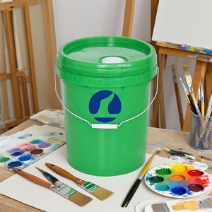 <span class=keywords><strong>Precio</strong></span> de fábrica, barriles redondos de almacenamiento de plástico de 20 litros para embalaje, Cubo de pintura de plástico vacío redondo de 20L de alta calidad a la venta - Product Image 3