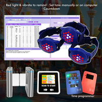 Pulsera con Temporizador Programable, Control de Acceso, Juegos al Aire Libre, Temporizador LED para Parques Infantiles