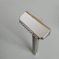 Tête de rasoir de sécurité en acier inoxydable Dscosmetic MARS SE pour homme, rasage humide, fabrication CNC, utilise des lames de rasoir demi-lames
