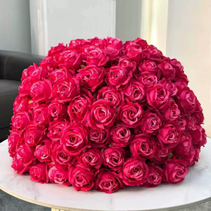 Boules de fleurs artificielles en soie personnalisées pour centres de table décoratifs de mariage et événements, boules de fleurs blanches et rouges en gros - Product Image 4