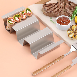 Soporte para <span class=keywords><strong>Tacos</strong></span> de Acero Inoxidable - Perfecto para <span class=keywords><strong>Tacos</strong></span> Mexicanos, Sándwiches, Panqueques y Más - Product Image 3
