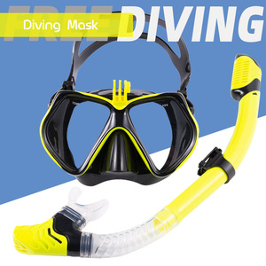 Masque de plongée en silicone pour adulte, ensemble complet avec tuba et support pour caméra, pour la plongée avec tuba - Product Image 5