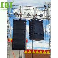 EGT E-LY212L Subwoofer passif Line Array 2x18 pouces 2000W 139dB 35Hz-180Hz en contreplaqué de bouleau, puissance stable, forte puissance de crête, vente chaude