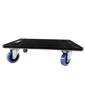 ฐานยางกันลื่นสำหรับเฟอร์นิเจอร์เคลื่อนย้ายรถเข็นล้อเลื่อนสีดำ - Product Image 1