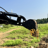 PENGIRIMAN GRATIS Mini Wheel Skid Steer Loader Track Wheel CE/EPA Mini Skid Steer Loader Dengan Bucket Trencher Rotary Plow