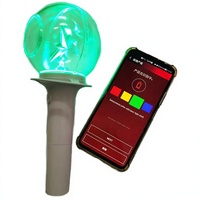 Richshining Individueller Bluetooth LED-Leuchtstab - Hochwertiges Kunststoffmaterial mit Starker Verbindung für Abschlussfeier, Halloween & Hochzeit