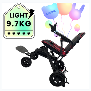 Fauteuil roulant électrique pliable léger et portable de 9,7 kg, pouvant être transporté en avion, pour personnes handicapées et personnes âgées, avec batterie au lithium 6A - Product Image 1