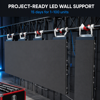 Aksesoris Rangka Aluminium Hitam Kustom, Balok Gantung, Garansi 3 Tahun, Kecerahan 1200cd untuk Layar LED Indoor/Outdoor P3.91