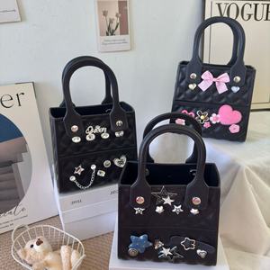 2025 dernières filles mignonnes décor noeud <span class=keywords><strong>EVA</strong></span> plage été Logo personnalisé Silicone perle sacs fourre-tout pour femmes sacs à main et sacs à main pour dames - Product Image 3