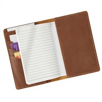 Porte-cartes de visite en cuir pleine fleur style vintage, carnet de voyage, journal intime en cuir fait main original