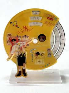 Calendario XUNMEI acrílico Standee personalizado Circular día Mes Año Calendario eterno acrílico calendario perpetuo para regalo <span class=keywords><strong>de</strong></span> escritorio - Product Image 4