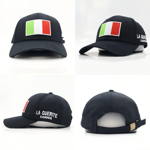 Venta al por mayor gorras negras para hombres gorras de camionero a granel 6 paneles logotipo bordado personalizado Unisex papá sombreros Gorras gorras de béisbol - Product Image 3