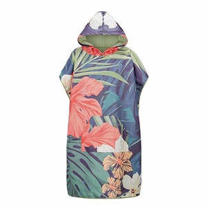 Quick Dry Microfiber Hooded Surf Poncho <strong>Changing</strong> <strong>Robe</strong> Pool Swim Beach <strong>Towel</strong> with Hood - Product Image 2