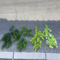 Bahan Bunga Pernikahan Gaya Baru, Dekorasi Bunga Cedar Buatan, Rangkaian Bunga Pernikahan, Rumput Reed, Bunga Plastik Hijau