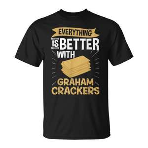 Camiseta Graham Cracker con diseño de receta de Smores para los amantes de las tartas - Product Image 1