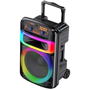 Portable Rechargeable Trolley <b>Speaker</b> 12 In 40W LED Light Bluetooth TWS SD <b>USB</b> KK 12101 - Product Image 3