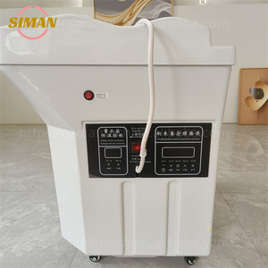Station de lavage de cheveux commerciale Siman <span class=keywords><strong>sans</strong></span> raccordement au réseau, réservoir d'eaux usées 30L, chauffe-eau 220V, autoportante, mobile, pour salon - Product Image 4