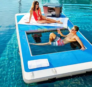 Durable blow up floating 10 best solstice bote island hopper patio dock inflatable docks