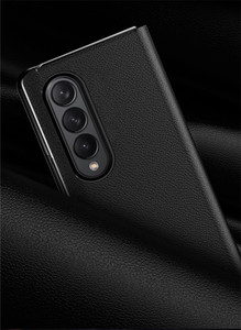 Étui de téléphone portable en cuir pliable anti-rayures antichoc PC housse de protection arrière de téléphone portable pour Samsung Galaxy <span class=keywords><strong>Z</strong></span> <span class=keywords><strong>Fold</strong></span> 3 <span class=keywords><strong>4</strong></span> - Product Image 2