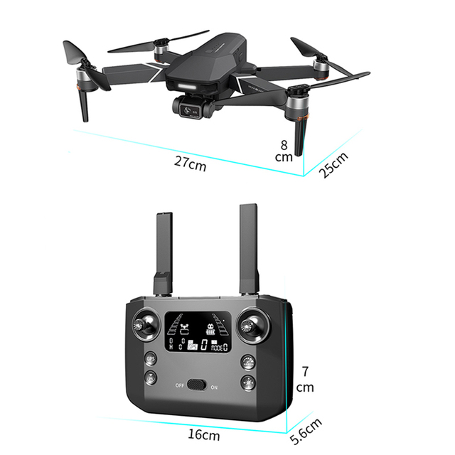 New Upgrade Wifi Distance 3KM Brushless Motor ultra Wide Angle Camera Aerial Optical Flow LED Light VR 3D GPS Folding Drone