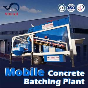 Centrale à béton mobile sur site avec mélangeur MP1000 pour les projets de ponts et commerciaux - Product Image 1