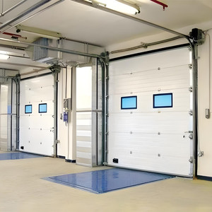 <span class=keywords><strong>Porte</strong></span> <span class=keywords><strong>sectionnelle</strong></span> en acier à isolation thermique automatique petite <span class=keywords><strong>porte</strong></span> <span class=keywords><strong>de</strong></span> guichet design industriel ISO9001:2008 certifié CE pour une utilisation extérieure - Product Image 5