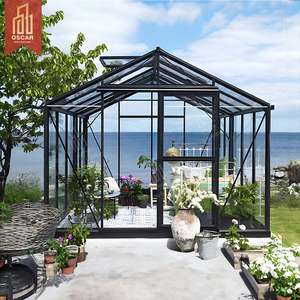 Ory Garden Summer Design Maison en verre Toit triangulaire Multifonction Creative Decorative Clearview-Like Outdoor Indoor Patio Sunroom - Product Image 2