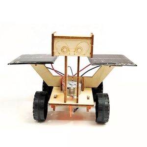 Wooden Solar Powered Lunar <strong>Rover</strong> Model Building Kit STEM Science Experiment DIY Handmade Assembly <strong>Moon</strong> <strong>Rover</strong> Robot 3D Puzzle Toy - Product Image 2