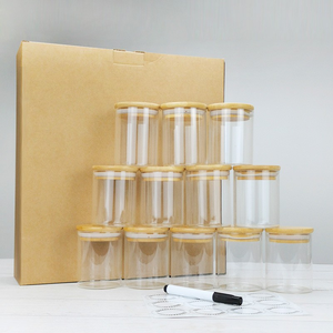 Tarros de almacenamiento de alimentos para cocina, alta borosilicato, transparente, con tapa de bambú, 12 piezas, gran oferta - Product Image 2