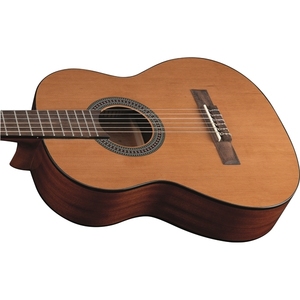 Guitares EKO - Vibra 75 Natural 3/4 Guitares classiques avec table en cèdre, dos et éclisses en acajou, touche et chevalet en roupana sud-américaine - Product Image 3