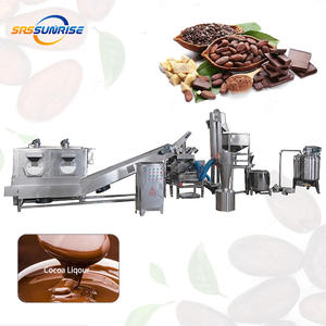 China Cacao Productielijn Roosteren Peeling Slijpen Persing Cacaoboon Liquor Botermolen Poederverwerkingsmachine - Product Image 1