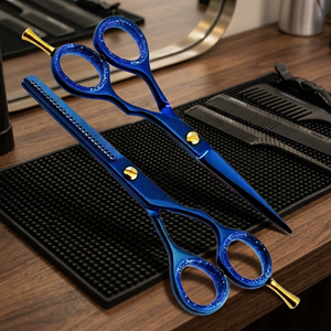 Tijeras de Peluquería Profesionales ASAP de Acero Inoxidable con Alto Contenido de Carbono, Estilo Personalizado con Logotipo, Tensión Ajustable - Product Image 1
