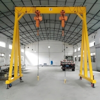 Mini-grue portique mobile A-frame de 5 tonnes pour intérieur, avec télécommande et portée de 15 m