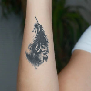 รอยสักลายขนตาเสือที่สร้างสรรค์รอยสักชั่วคราวการออกแบบรูปสัตว์กึ่งถาวรกันน้ำใช้งานได้นาน2สัปดาห์รอยสักสมุนไพรสำหรับแขน - Product Image 3