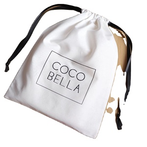 Sac à chaussures en coton réutilisable et écologique, grand format, pour sac à main, impression de logo personnalisé, pochette en mousseline, sac cadeau en coton avec cordon de serrage - Product Image 1