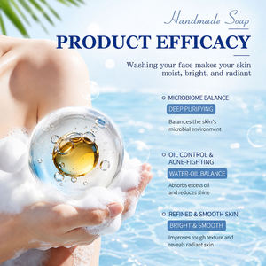 Jabón Cosmético Suavizante de Piel con Sal Marina Icesea 100g, Jabón en Barra Hidratante, Reparador, Clarificante y de Limpieza Profunda para Rostro y Cuerpo, OEM ODM - Product Image 4