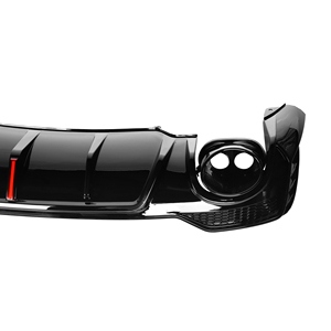 Diffusore posteriore <span class=keywords><strong>Q3</strong></span> ABS adatto per Audi <span class=keywords><strong>Q3</strong></span> 2019 + diffusore paraurti posteriore con tubo di scarico luce LED - Product Image 4