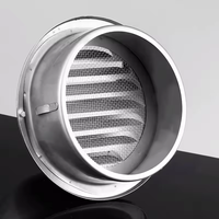Grille d'aération moderne en acier inoxydable 304, étanche, en forme de champignon, pour montage mural intérieur, cuisine, toit, atelier, extérieur, sous-sol, entrepôt