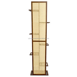 Étagère d'angle mince SYT Clean Lines pour zone d'escalade, étagère de rangement en rotin pour coin d'escalier - Product Image 5